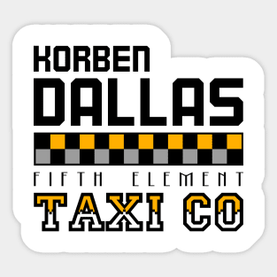 Korben Dallas Taxi Co Sticker